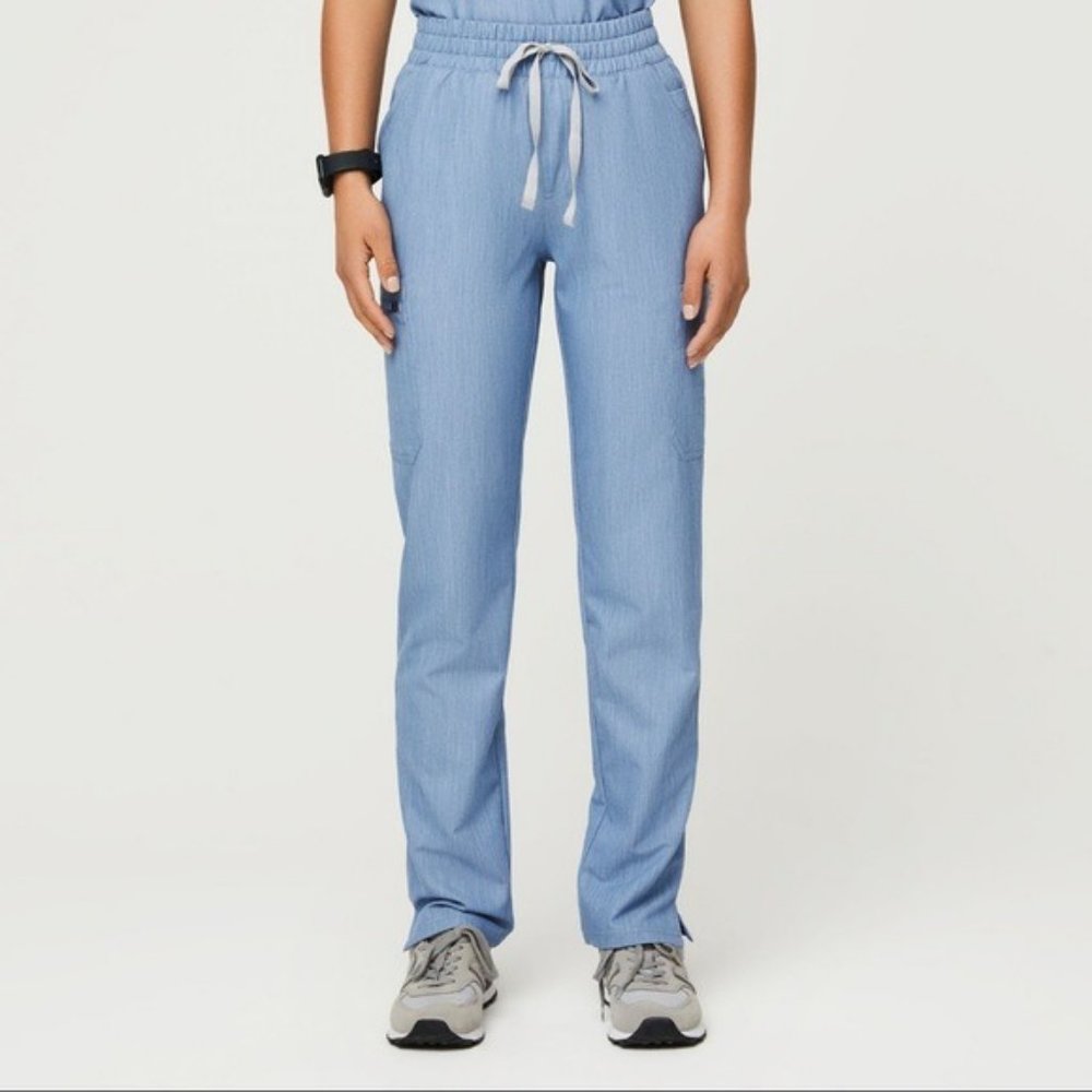 FIGS Heather Indigo Yola High Waisted S/P